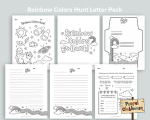 Rainbow Colors Hunt Letter Pack