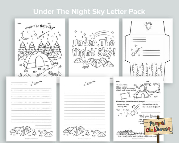 Under the Night Sky Letter Pack