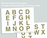 Nature ABC Resin Letter Match