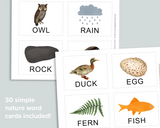 Nature Spelling Cards