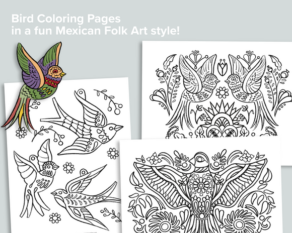 Mexican Bird Coloring Pages