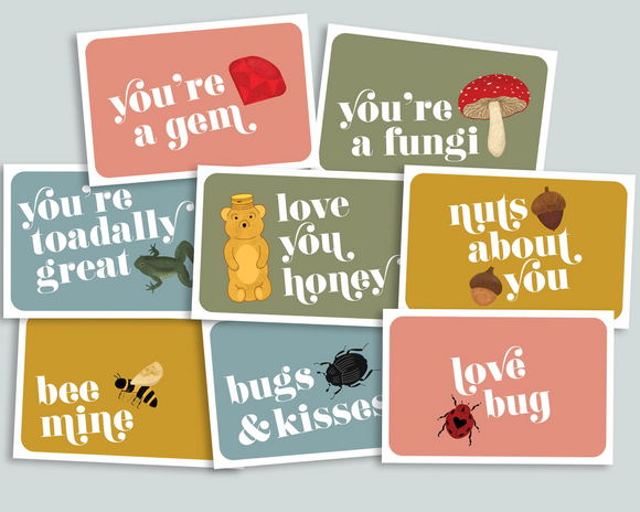 Valentine's Day Printable Nature Postcards