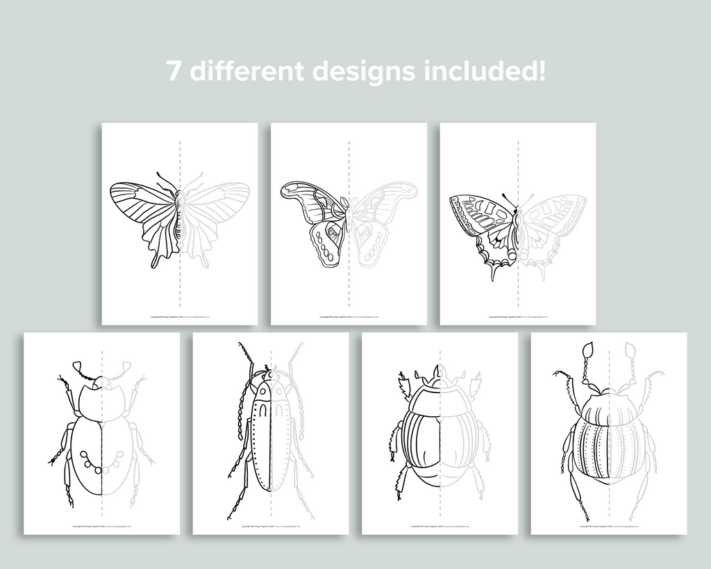 Symmetry Drawing Pages