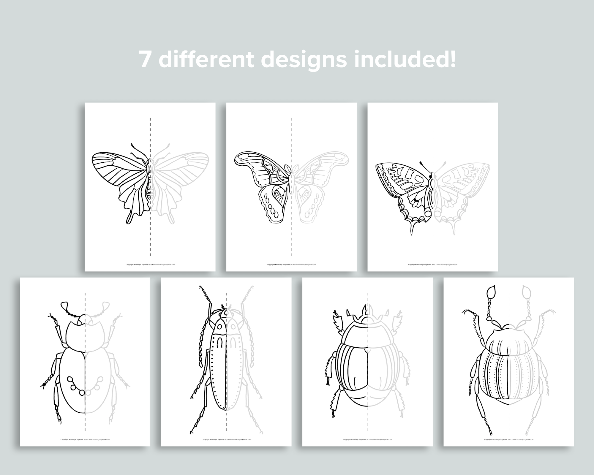 Symmetry Drawing Pages