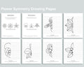 Flower Symmetry Drawing Pages
