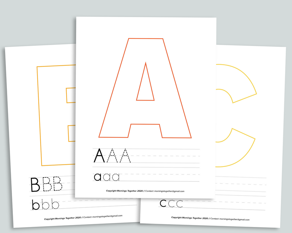 ABC Tracing Pages