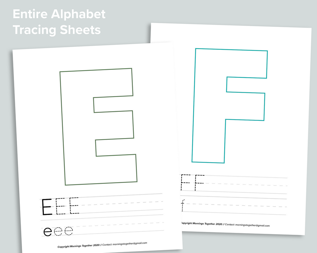 ABC Tracing Pages