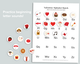 Valentine's Day Beginning Sounds ABC Activity