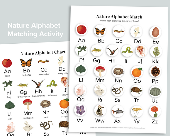 Nature Beginning Sounds ABC Activity