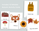Editable Activity Cards by Season