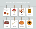 Editable Activity Cards by Season