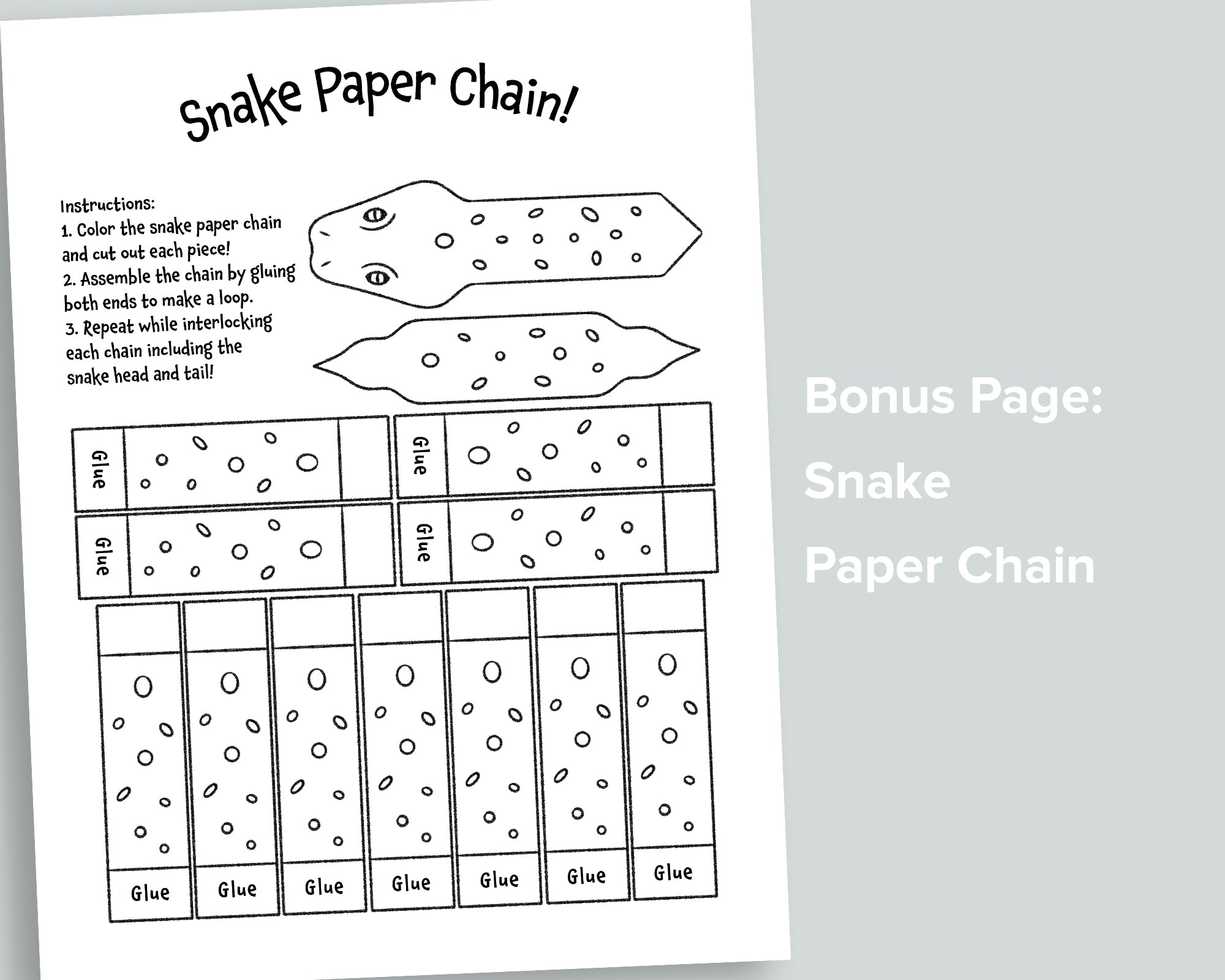 Slithering Snakes Letter Pack