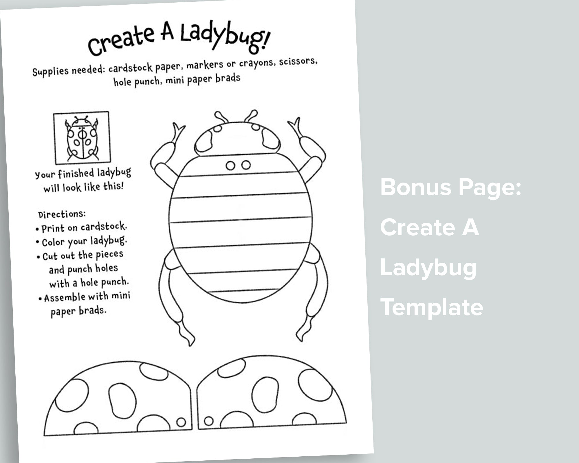 Little Ladybugs Letter Pack