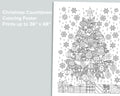 Christmas Countdown Coloring Poster