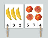 Fruit Count and Clip Cards