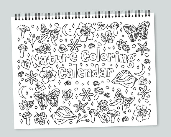 Nature Coloring Calendar