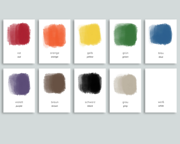 Colors Flashcards (German)
