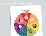 Emotions Spinner Wheel (French)