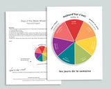 Days of the Week Spinner Wheel (French)