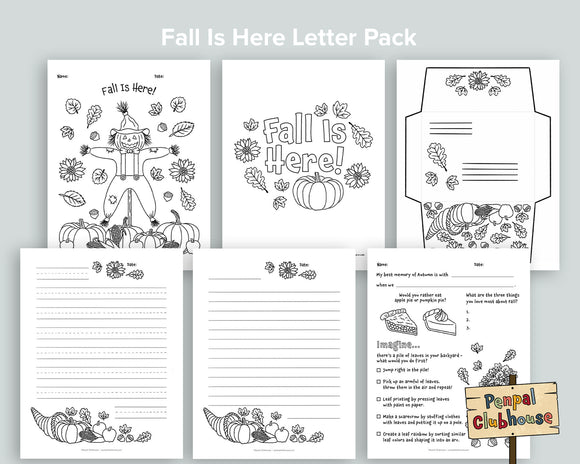 Fall Is Here! Letter Pack