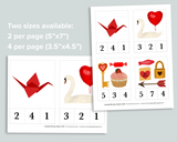 Valentine's Day Count & Clip Cards
