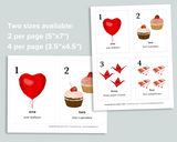 Valentine's Day Counting Cards