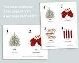 Winter Nature Counting Cards