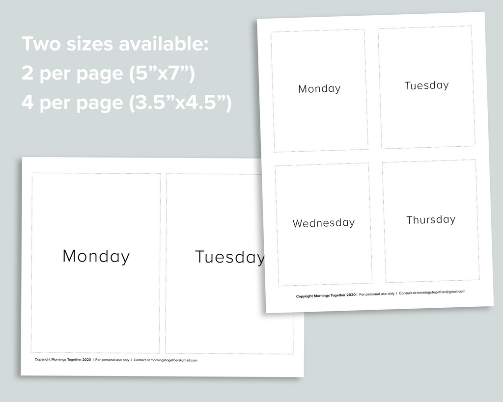 Days Months Seasons Flashcards