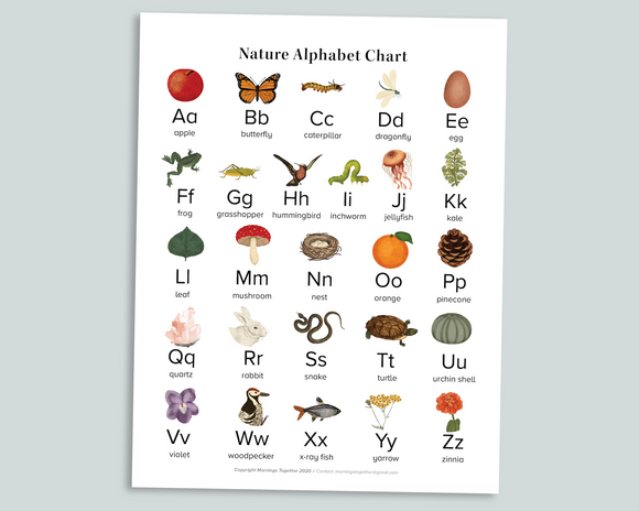 Nature ABC Chart