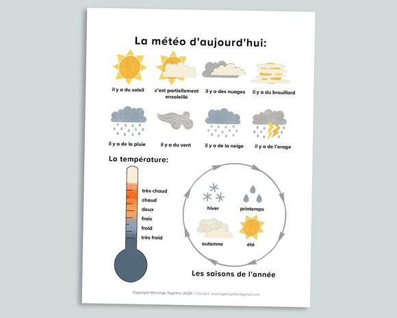 Weather Chart (French)