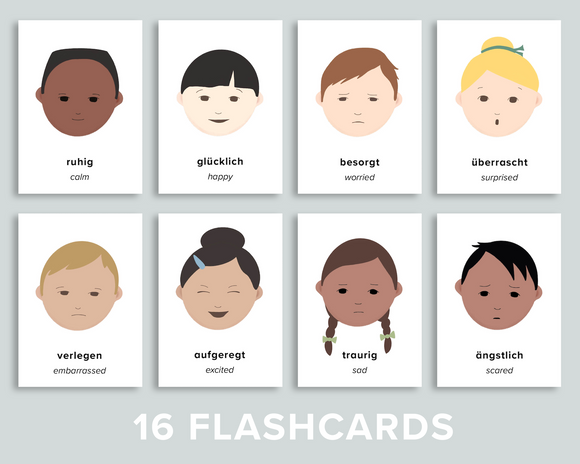 Emotions Flashcards (German)