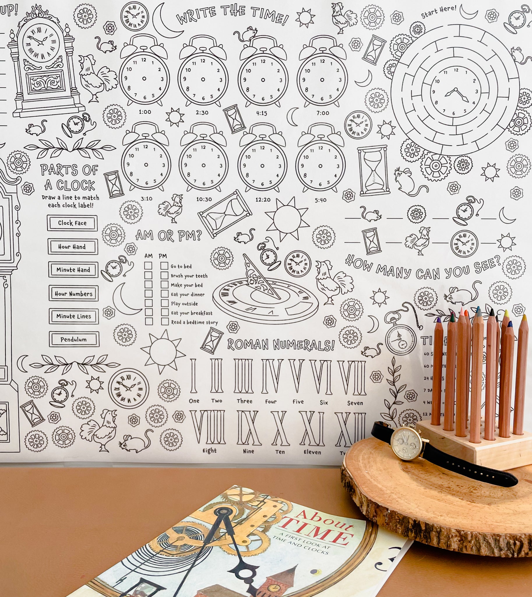 Clock Giant Learning Poster