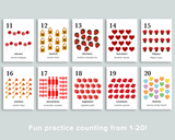 Valentine's Day Counting Cards