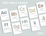 Minimalist Bible ABC Cards (ESV)