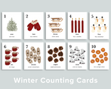 Winter Nature Counting Cards