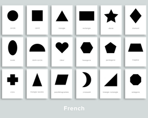 Shapes Flashcards (French)