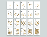 Bee Counting Cards 1-20 (German)