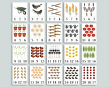 Garden Count and Clip Cards