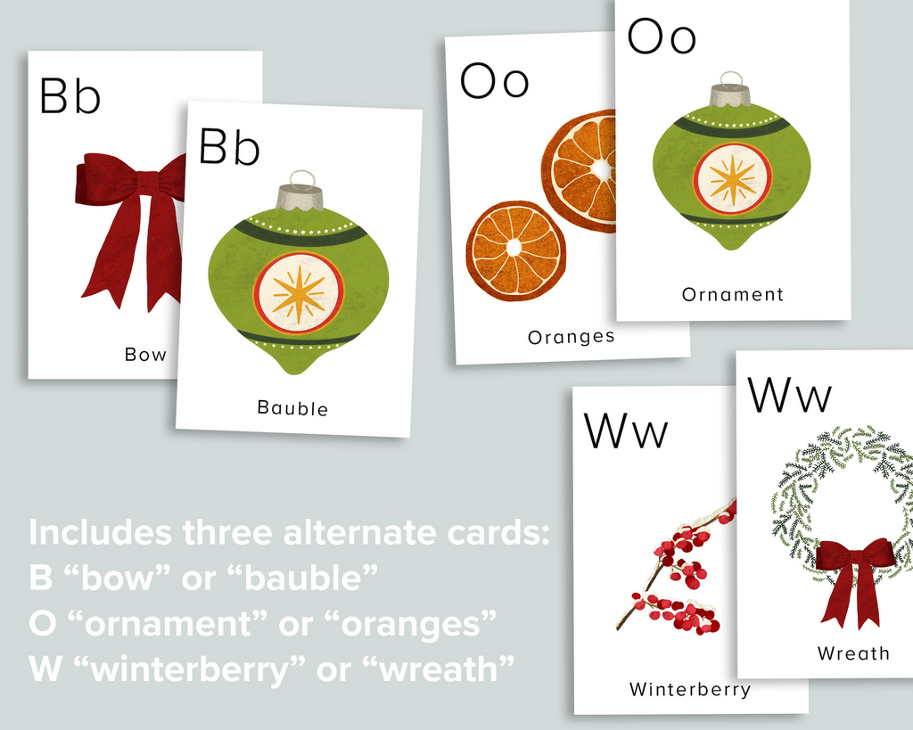 Christmas Alphabet Flashcards