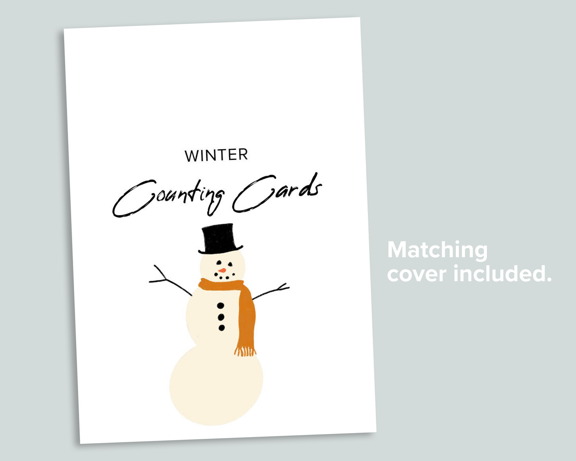 Winter Nature Counting Cards