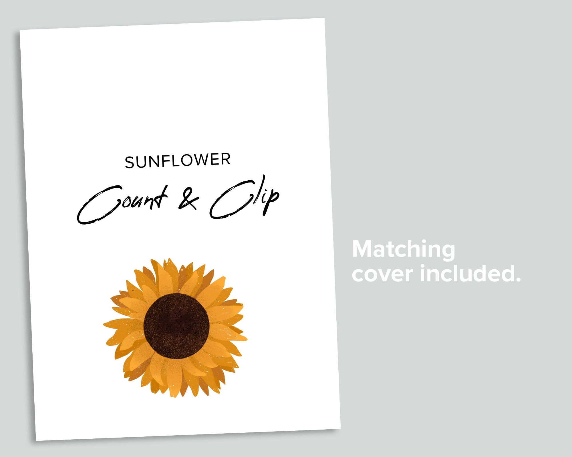 Sunflower Count and Clip Cards