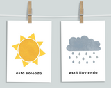 Weather Flashcards (Spanish)
