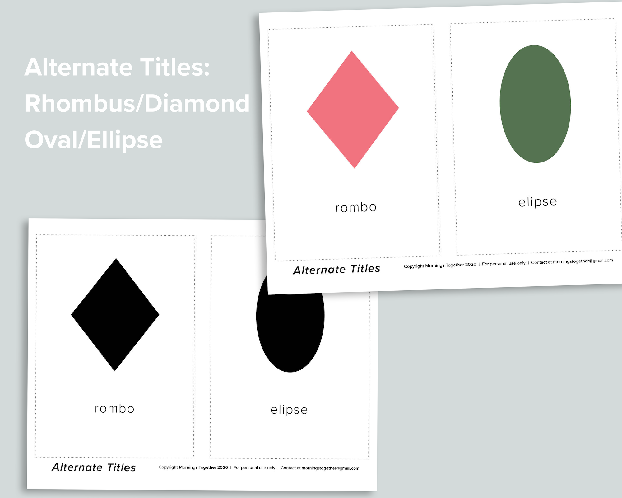 Shapes Flashcards (Spanish) – Mornings Together
