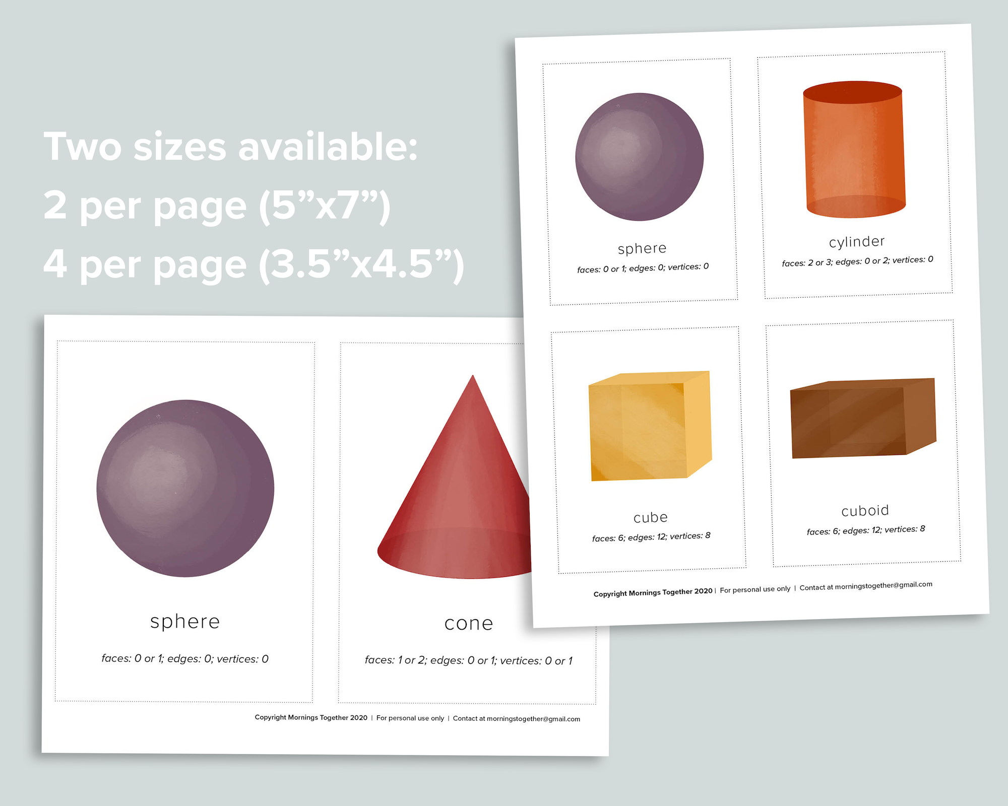 3D Shapes Flashcards