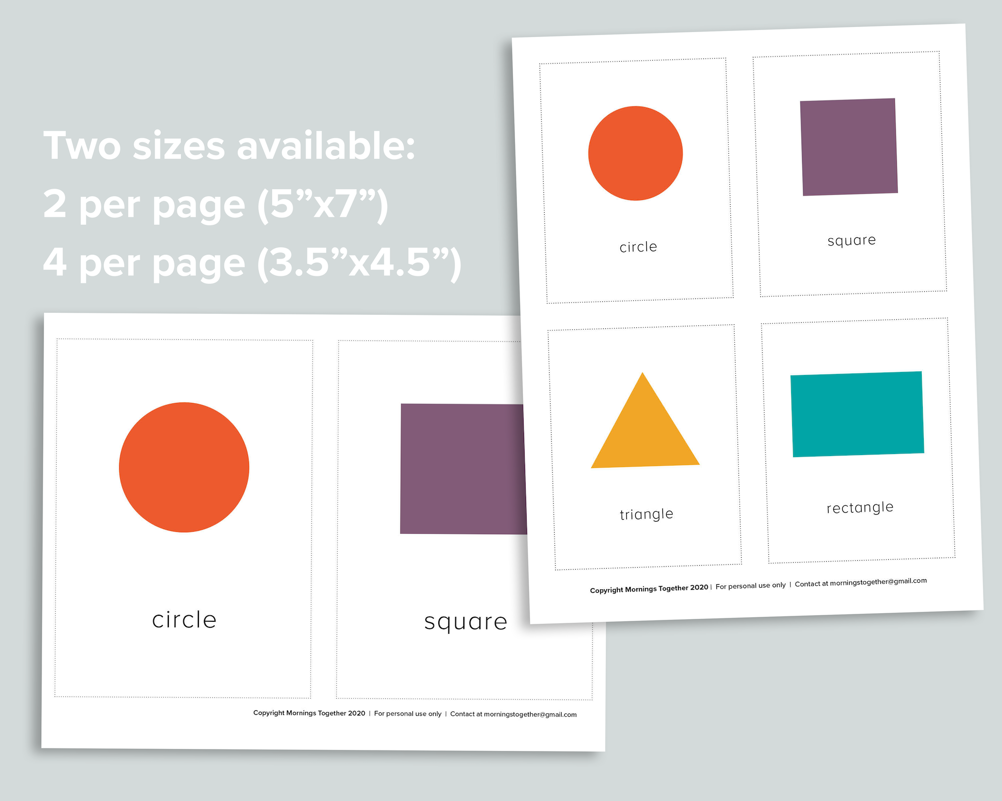 Shapes Flashcards – Mornings Together