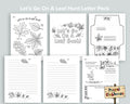 Let's Go on a Leaf Hunt! Letter Pack