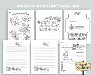 Let's Go on a Leaf Hunt! Letter Pack