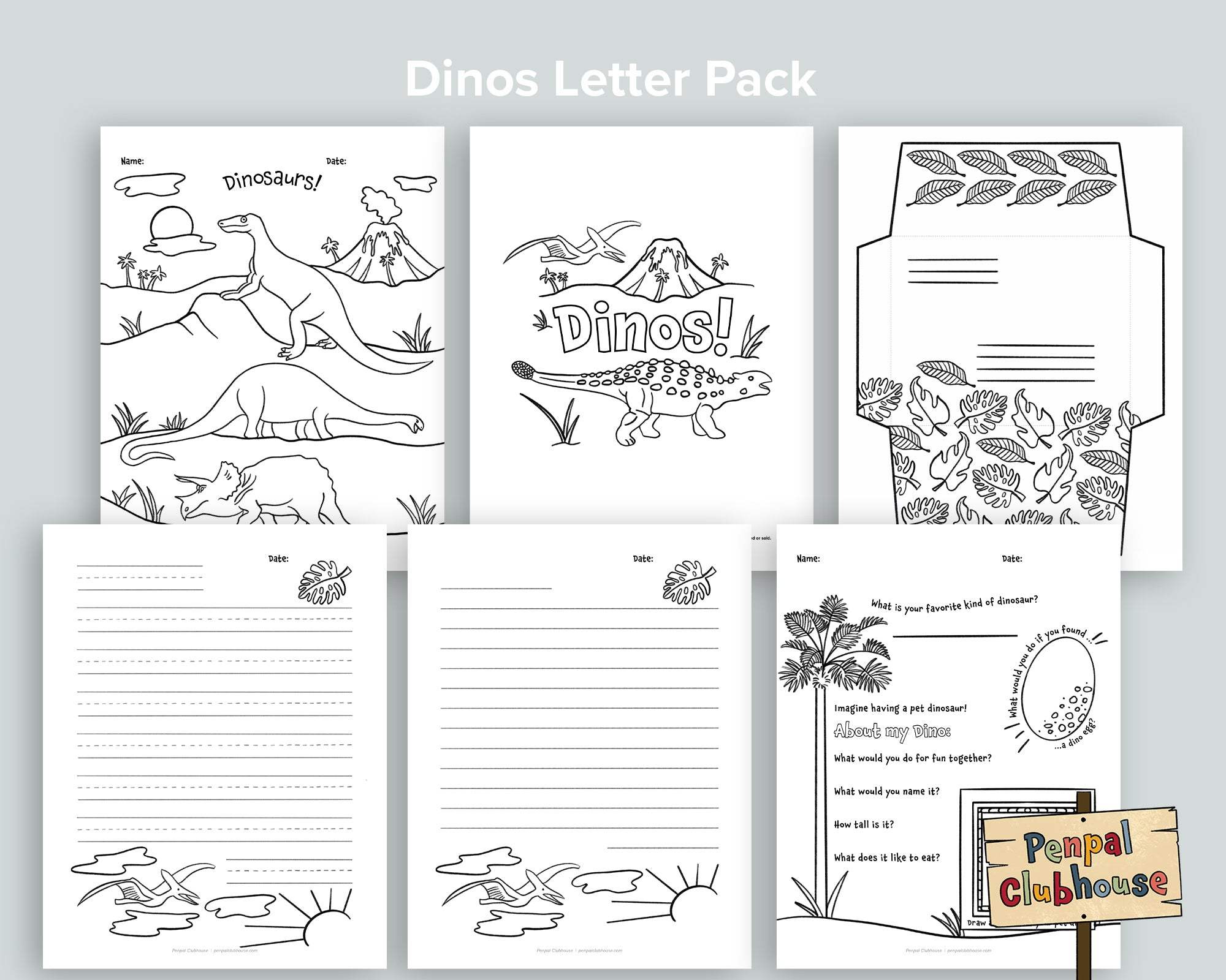 Dinos Letter Pack
