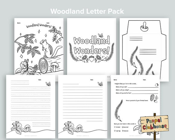 Woodland Letter Pack
