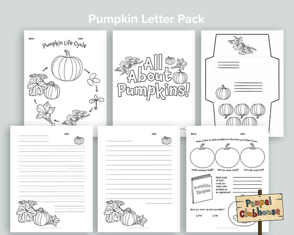 All About Pumpkins Letter Pack
